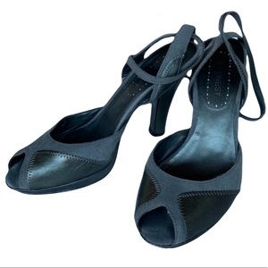 Nine West 4" heel open toe platform sandals